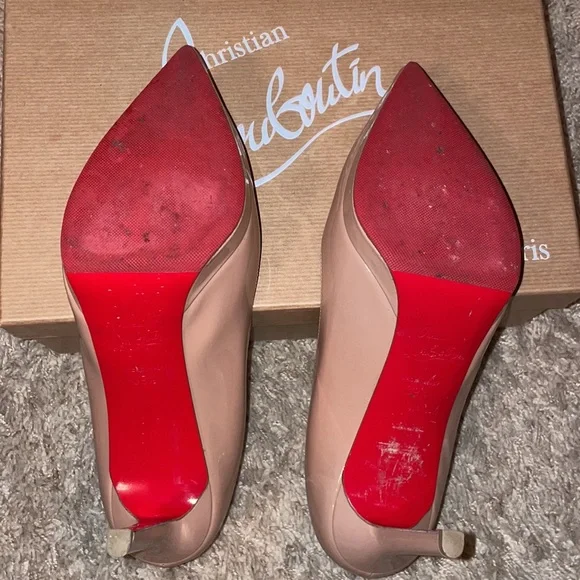 Christian Louboutin Pigalle Plato 100 mm Nude 39.5 - Picture 7 of 9